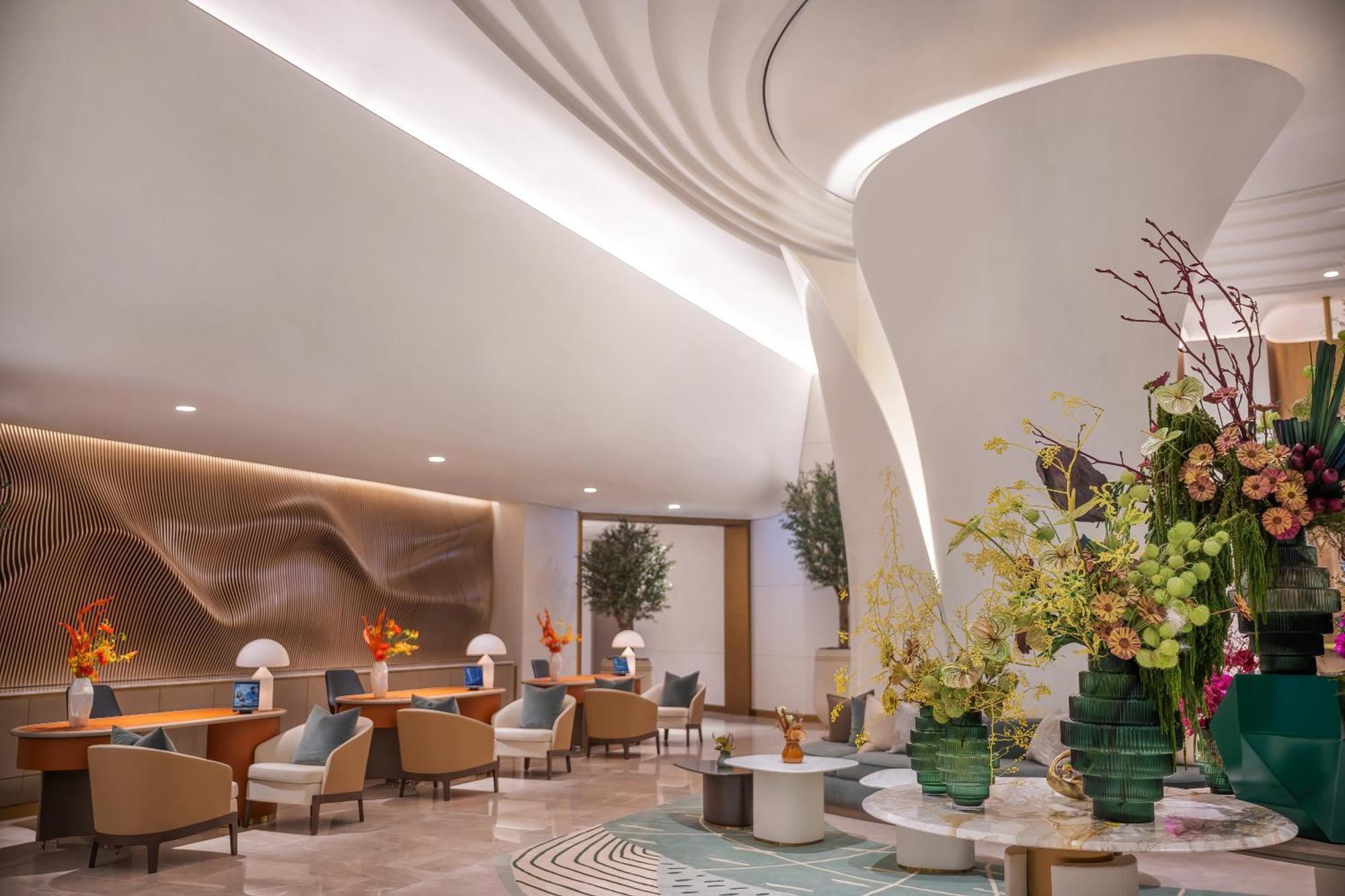 Address Creek Harbour Hotel ดูไบ ภายนอก รูปภาพ The lobby of the hotel
